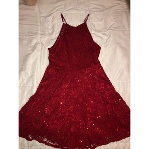 Red dressy dress